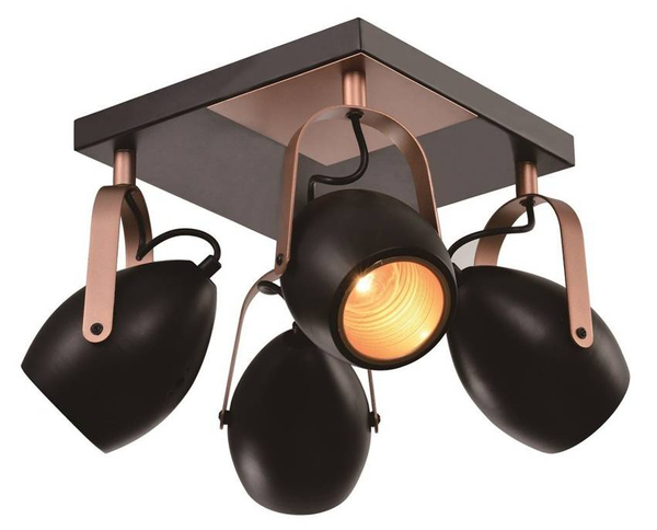 Plafon regulowany Anica 98-83128 Candellux metalowy czarny miedziany