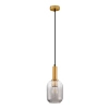 Zaokrąglona wisząca lampa QUERISA LE45215 do salonu złota