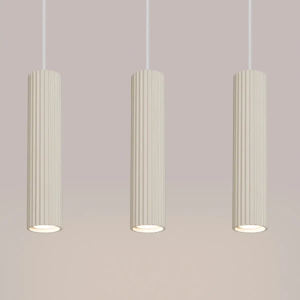 Potrójna lampa wisząca KARBON SL.1594 podłużna beżowa