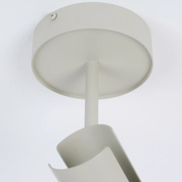Sufitowa lampa z regulacją Leda 1 41143 metalowa szara beżowa