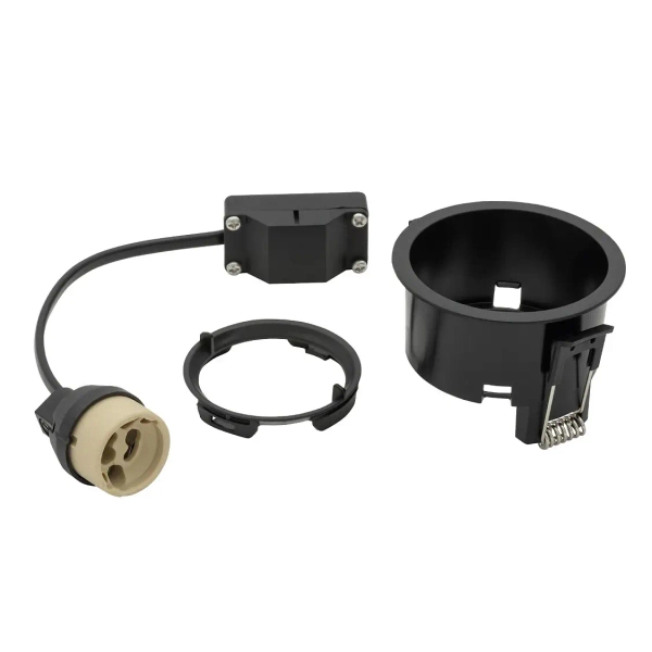 Sufitowe oczka wpustowe do salonu CUP 10794 3 sztuki czarne