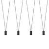 Czarna lampa wisząca More Tone 7822 minimalistyczna do sypialni