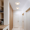 Plafon do łazienki Aqua 18004 LED 24W 3000-6500K IP54 drewniana biała