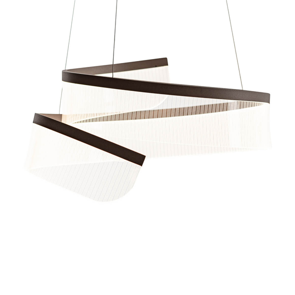 Lampa wisząca Rustin PND-58728-45W-3K Italux LED 45W 3000K kawowy przezroczysty