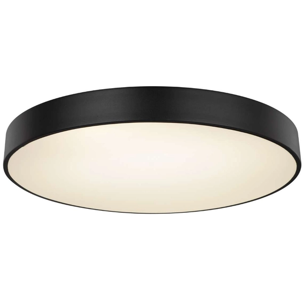 LAMPA sufitowa WISS 41744-48S Globo okrągła OPRAWA plafon LED 48W 3000K - 6000K metalowy czarny