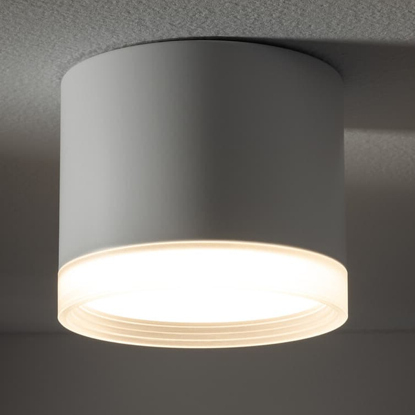 Natynkowa lampa sufitowa Silba 10476 Nowodvorski okrągła tuba biała