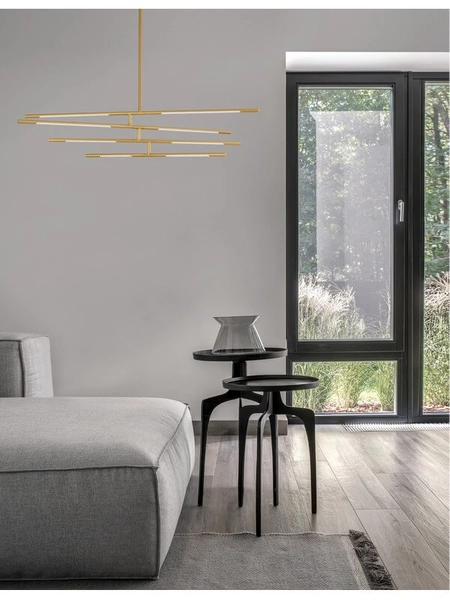 Sufitowa lampa pokojowa Bell listwy LED 40W 3000K nad stół złote