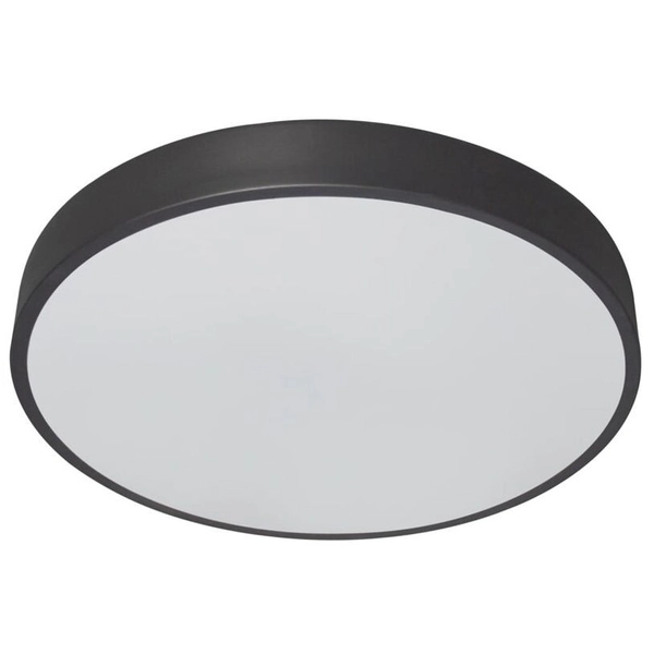 Okrągła LAMPA sufitowa TESIA 3316 Rabalux plafon LED 60W 3000K - 6000K z pilotem czarny