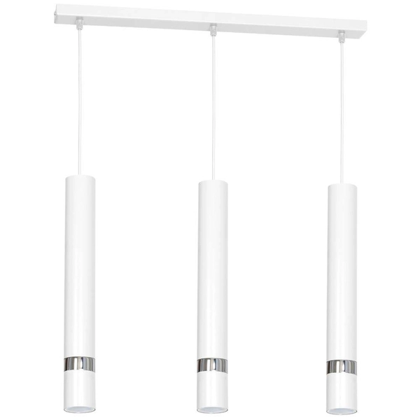 Loftowa LAMPA wisząca JOKER MLP1348 Milagro metalowa OPRAWA tuby zwis biały srebrny