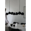 Wisząca lampa nad wyspę Cupolo 108860 metalowa kule molekuły czarna