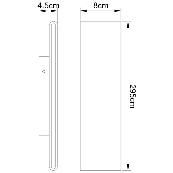 LAMPA ścienna SIEGFRIED 41751W-12 Globo prostokątna OPRAWA kinkiet LED 12W 3000K metalowy drewno