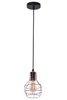 Lampa wisząca Carron miedziana druciana do przedpokoju