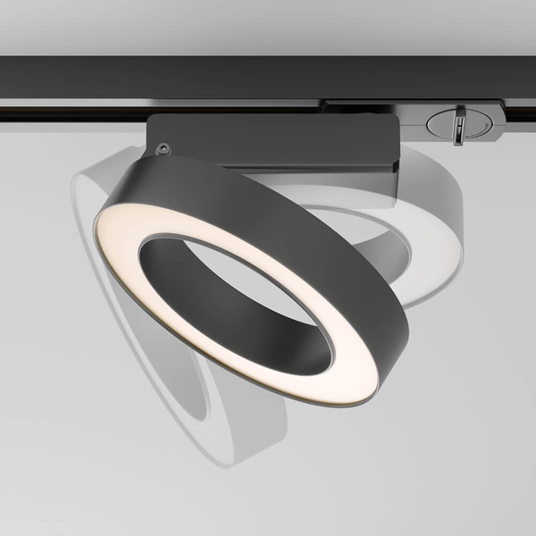 Szynowa lampa sufitowa 1-faz ścieżka świetlna Rim TR044-1-12W3K-B LED 12W 3000K czarna