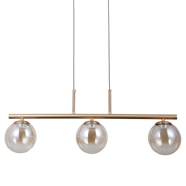 Wisząca lampa kule Velada PND-34381-3-HBR LED 45W 3000K złoty bursztynowy