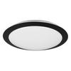 Okrągły plafon do salonu UMBERTO 680310132 LED 12W 3000K IP44 czarny