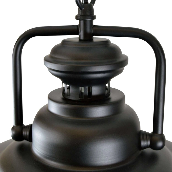 LAMPA wisząca ICELAND 305473 Polux industrialna OPRAWA zwis na łańcuchu czarny