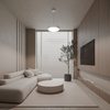 Minimalistyczna lampa wisząca Cleo 137623690234 Team do salonu biała