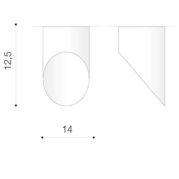 Natynkowa lampa sufitowa MOMO AZ2283 Azzardo LED 16W 3000K tuba czarny