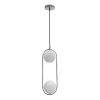 Wisząca lampa kulista CORDEL srebrna 32-32072 2xG9 do jadalni