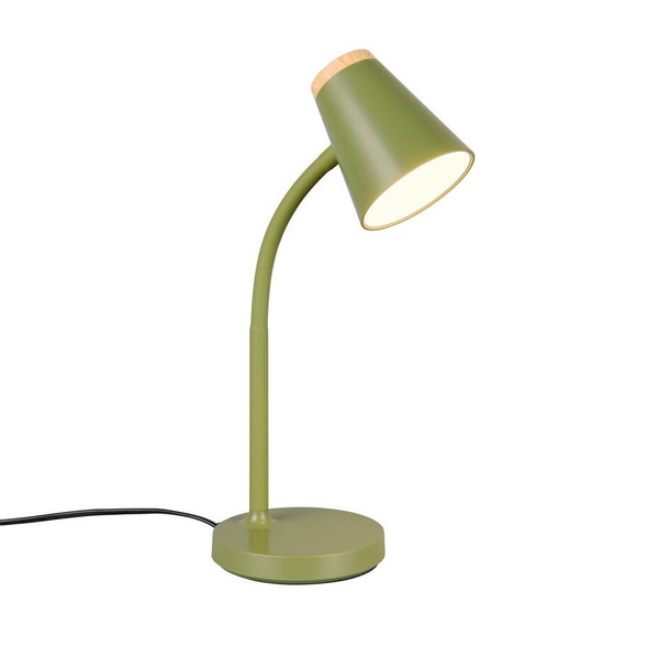 Lampka biurkowa do czytania PONGO R55831115 LED 4,5W 3000K zielony