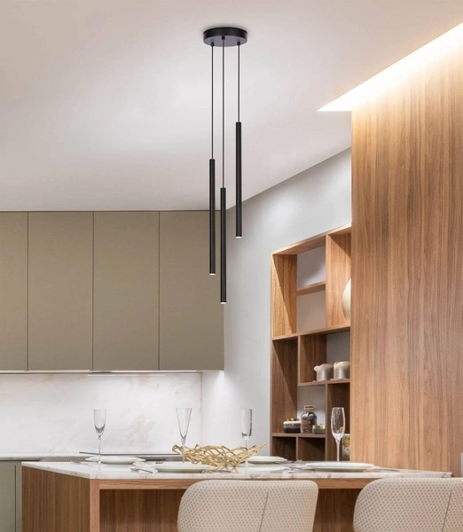 Kaskada lampa wisząca Gelato K-4862 Kaja nad łóżko do sypialni czarna