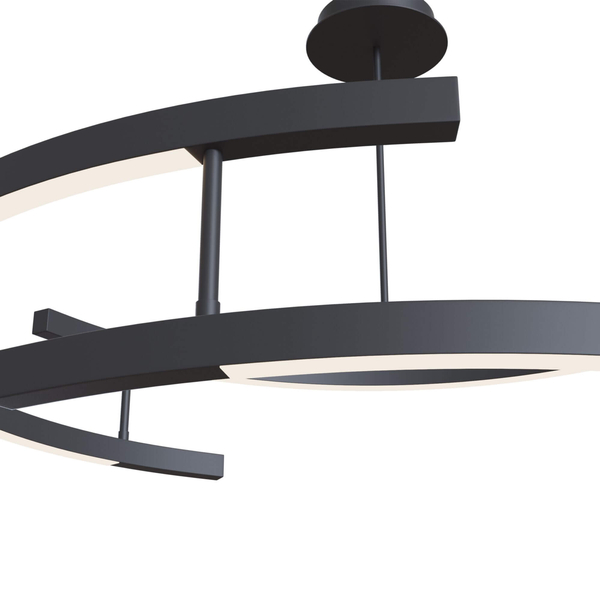 Metalowa lampa wisząca Line MOD054PL-L52B4K LED 52W 4000K czarna