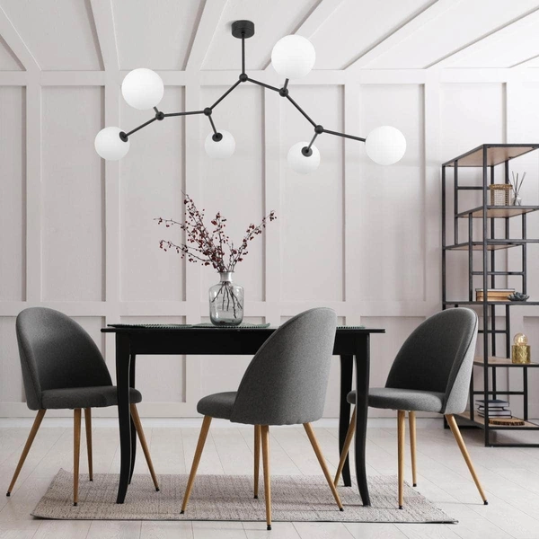 Wielopunktowa lampa sufitowa kule Fairy 4856 TK Lighting balls czarna biała