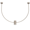 Wisząca lampa sypialniana No.C 5082 Shilo metalowa z regulacją 76cm platynowa