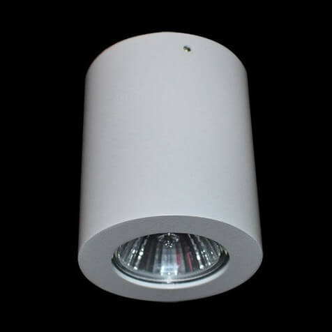 Przysufitowa lampa na przedpokój BORIS AZ1054 Azzardo metalowa tuba biały