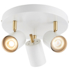 Lampa sufitowa Gull 59932 Endon reflektorki regulowane białe mosiądz