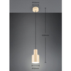 Regulowana lampa zwisająca ELIOR DL144319400 Trio zwis do jadalni beżowa