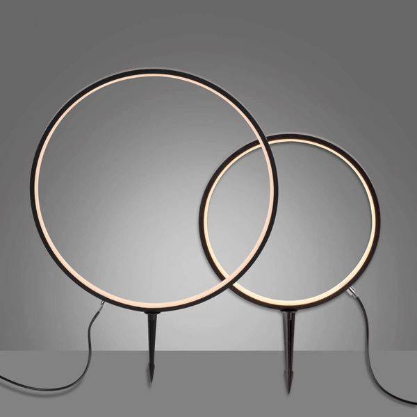 Tarasowy naświetlacz ZIRKULU 1951X-SET LED 2,2W 3000K IP65 koło czarny