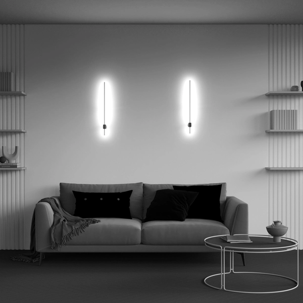 Naścienna lampa Pars C070WL-L6GB3K LED 6W podłużna złota