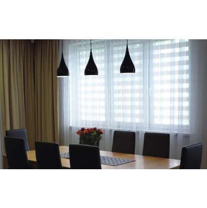 LAMPA wisząca JUSTA 03264 Ideus metalowa OPRAWA zwis kropla łezka czarna