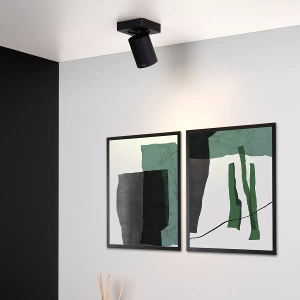 Sufitowa lampa do salonu NIGEL 09929/05/30 Lucide tuba czarny