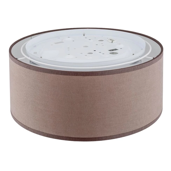Lampa sufitowa z tkaniny Rondo 3336 TK Lighting okrągła cappuccino