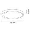 Plafon LAMPA sufitowa NOMI 1149 Shilo okrągła OPRAWA metalowa LED 16W 3000K czarna