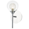 Ścienna lampa Zeke ZEK0750 Dar Lighting kulisty klosz szklany chrom