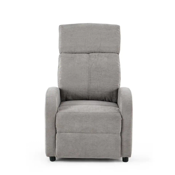 Fotel wypoczynkowy RELAX PREMIUM jasnoszary KH1501100392 z podnóżkiem