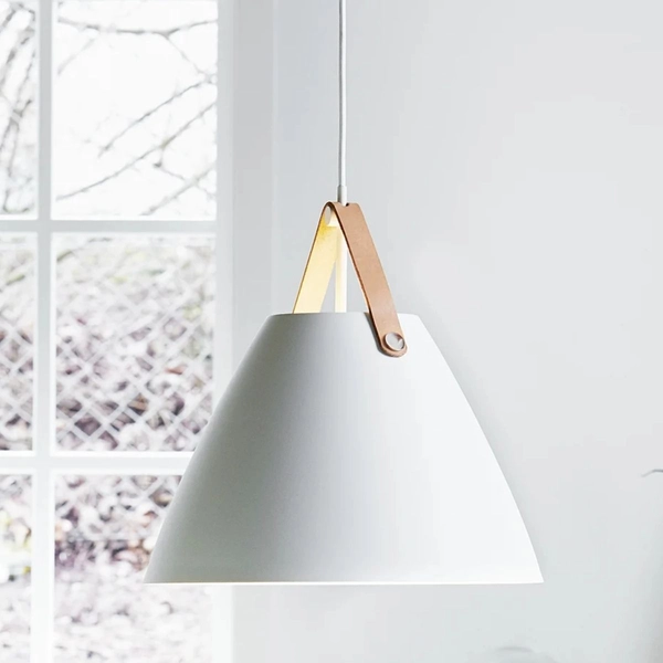 Lampa zwisowa Strap 84343001 Nordlux metalowa biała