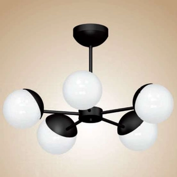 LAMPA sufitowa SFERA MLP8866 Milagro metalowa OPRAWA loftowy plafon kule balls na wysięgnikach sticks czarne białe