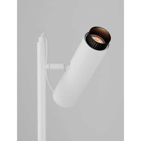 Tubowa lampa podłogowa TORVILA LE45625 do salonu biały czarny