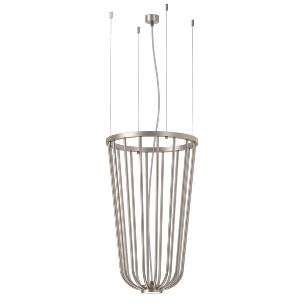 Lampa wisząca nad wyspę no. Moon 5146 Shilo cage klatka platyna