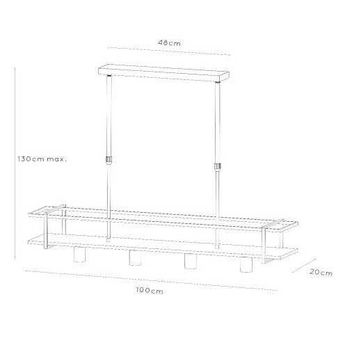 Kuchenna lampa wisząca Milonga 21432/04/31 drewniana biała