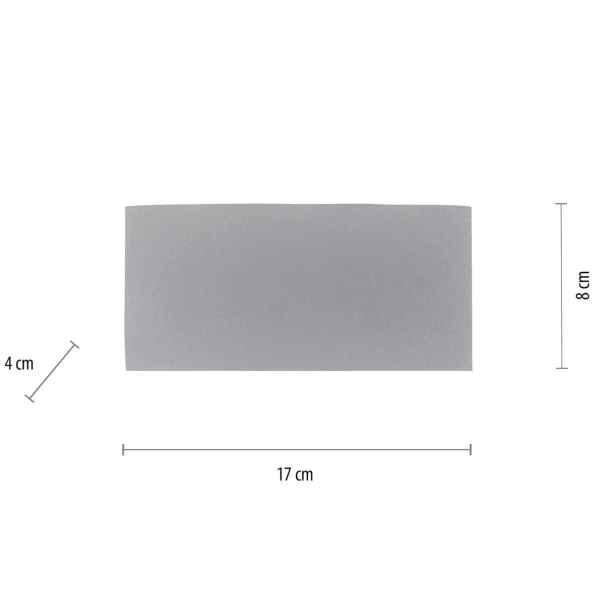 Metalowy kinkiet do ogrodu Carlo LED 4,8W 3000K lampa srebrna