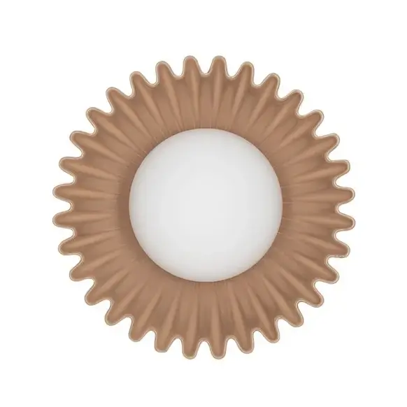 Okrągła lampa ścienna ALMENDA LE45272 ceramiczna karmelowa