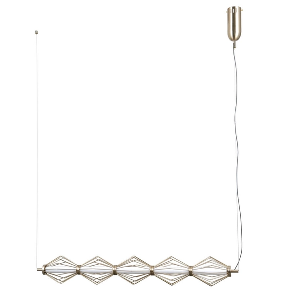 Wisząca lampa druciana Sevil PND-34403-5-HBR LED 125W 3000K złoty