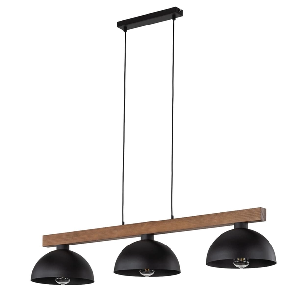 Skandynawska lampa wisząca Oslo 3253 TK Lighting potrójna drewniana