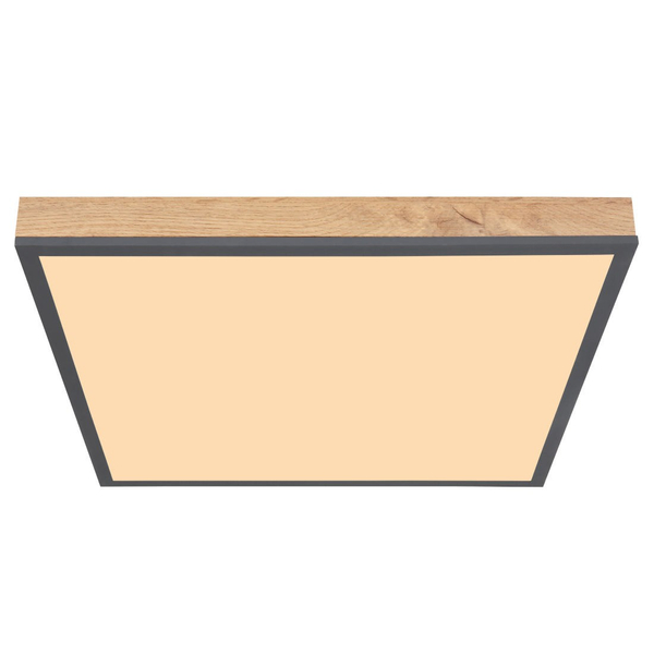 Ekologiczna LAMPA sufitowa DORO 416080WD2 Globo nowoczesna LED 24W 3000K do salonu drewno