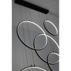 Pierścieniowa lampa wisząca Circulo MSE010100371 Moosee LED 156W 3000K czarna